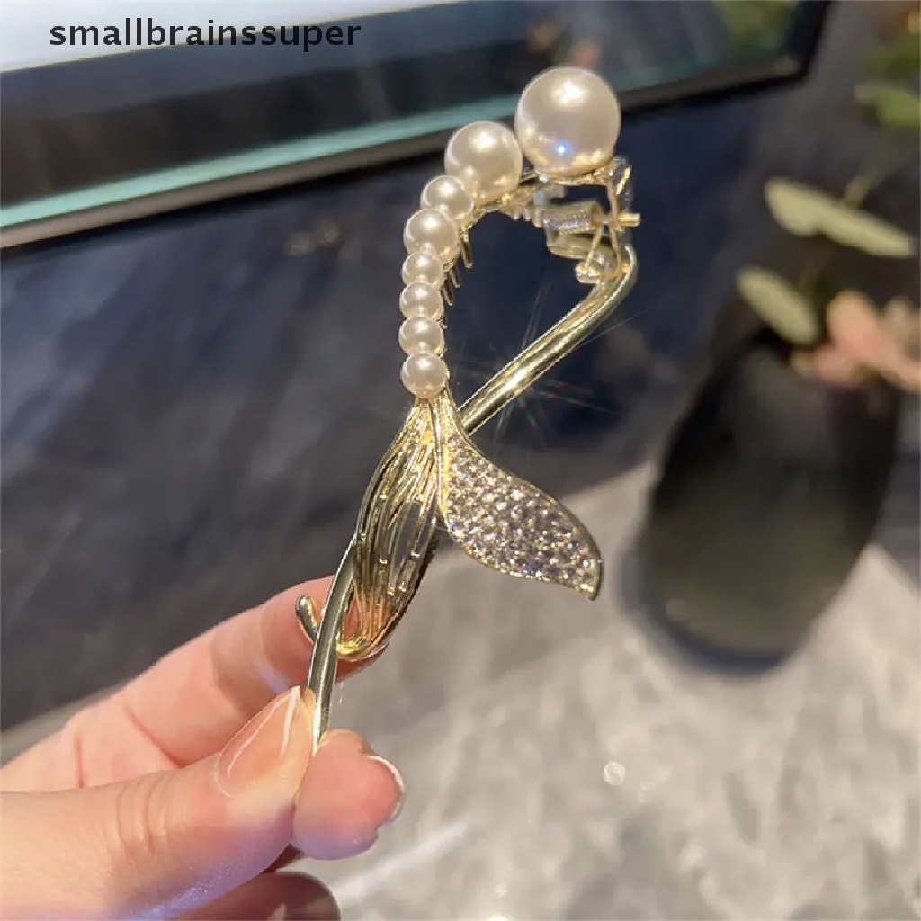 Kẹp Tóc Đính Ngọc Trai Nhân Tạo Một Chữ Cái Nhỏ Xinh Xắn Cho Nữ