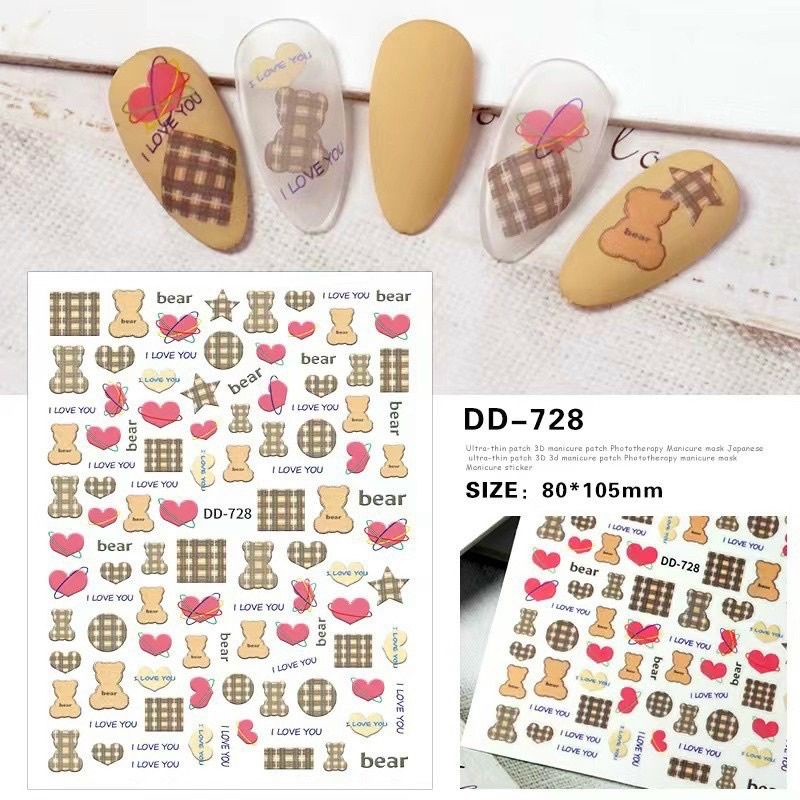 Sticker dán móng tay, trang trí nail