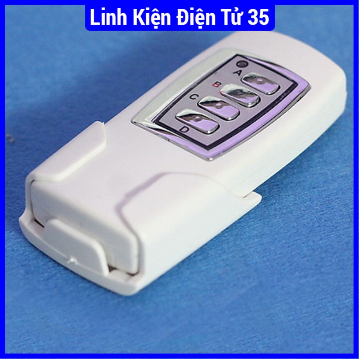 Bộ điều khiển thiết bị - bóng đèn từ xa 4 thiết bị, dải điều kiển 12-50m, 95 x 35 x 20 mm màu trắng