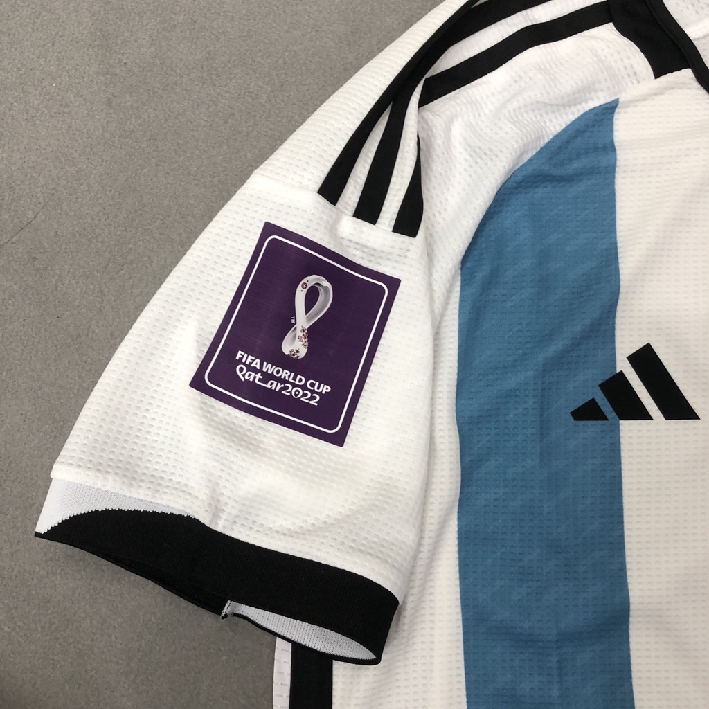 Bộ quần áo ARGENTINA sọc sân nhà WC2022 FEX thái cao cấp phom châu âu