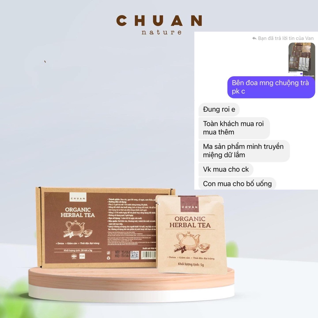Trà Thải Độc Chuan Nature Detox Organic Herbal Tea