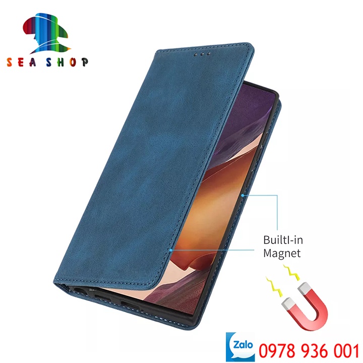 Bao da Samsung S21Ultra Cao cấp - Thiết kế dạng ví sang trọng -Phong cách Da lộn - Có ngăn cài thẻ - tiên mặt