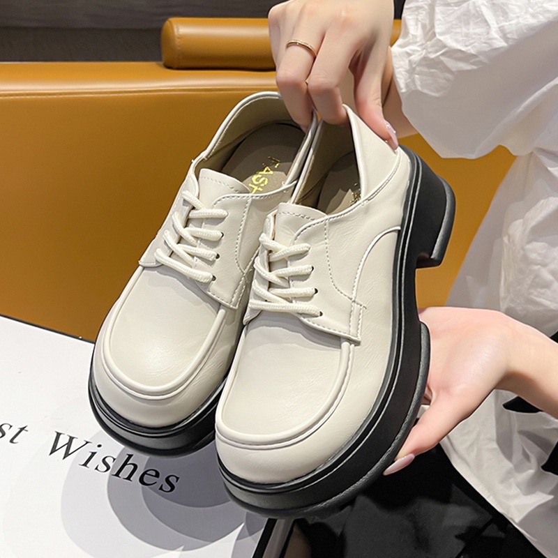 Giày đốc oxford nữ đế cao da mềm phong cách vintage Hàn quốc giá rẻ LAVASA GD016 - amynguyen8302