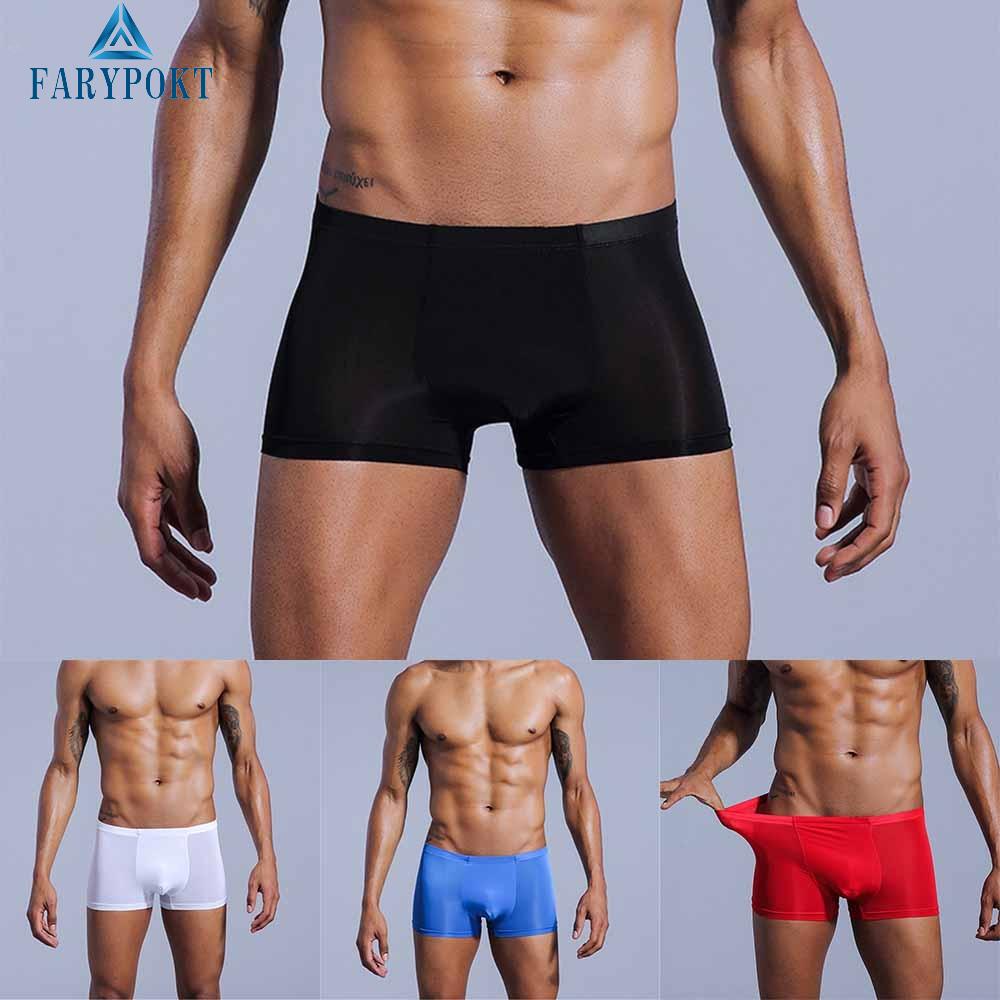 Quần Lót Mềm Mại Thoáng Khí Màu Trơn Cho Nam