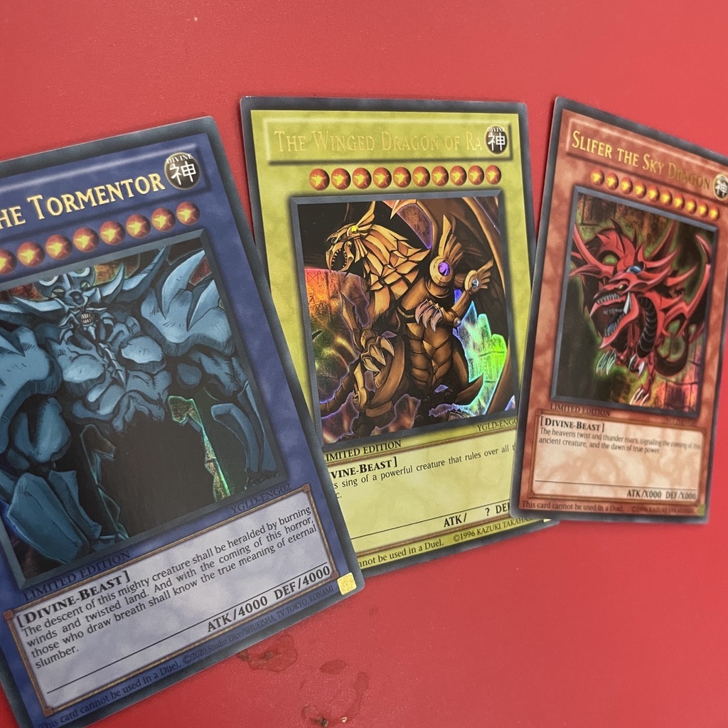 Bộ Sưu Tập Tam Thần Ai Cập Phiên Bản Anime- 3 Egyptian God Slifer, Obelisk, Ra