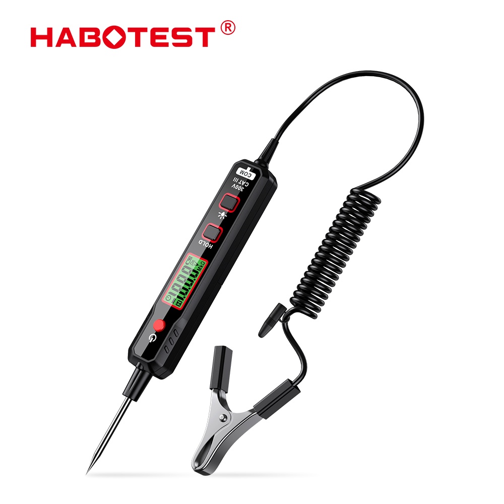 HABOTEST HT86A Máy Dò Mạch Ô Tô Máy Dò Điện Trở Điện Áp DC Máy Kiểm Tra Lỗi Mạch Ô