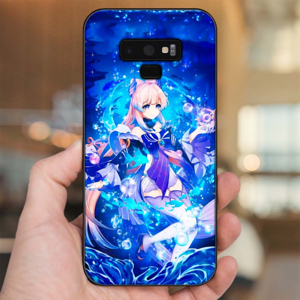 Ốp lưng Samsung Note 9 viền đen in hình Sangonomiya Kokomi Genshin Impact
