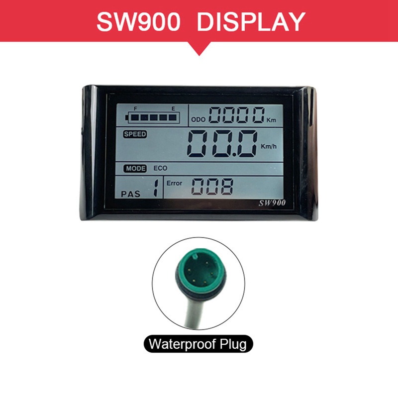 Bộ Điều Khiển / Cài Đặt Màn Hình LCD Ebike SW900 24-72V