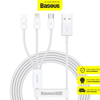 Cáp sạc 3 đầu Baseus Superior Series 3 in 1