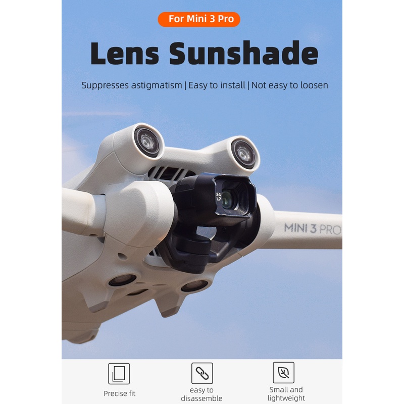 Loa Che Nắng 3 Thấu Kính Camera Mini Cho DJI Mini 3 Pro