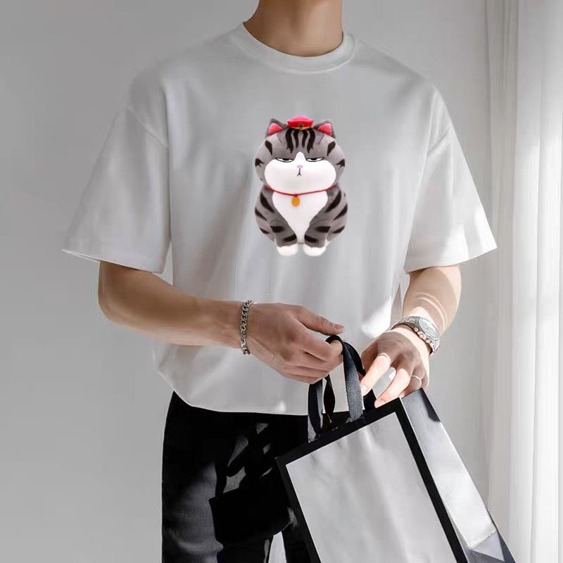 Áo thun Stee Mèo Ú CVC - Giá sỉ Unisex