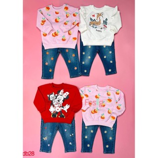 Set Đồ Bộ Dài Bé Gái HM - Đỏ Minnie