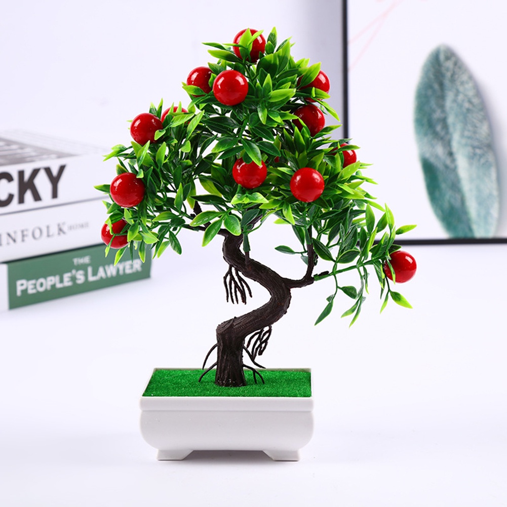 1 Cây Bonsai Nhân Tạo Mini Trang Trí Nhà Hàng