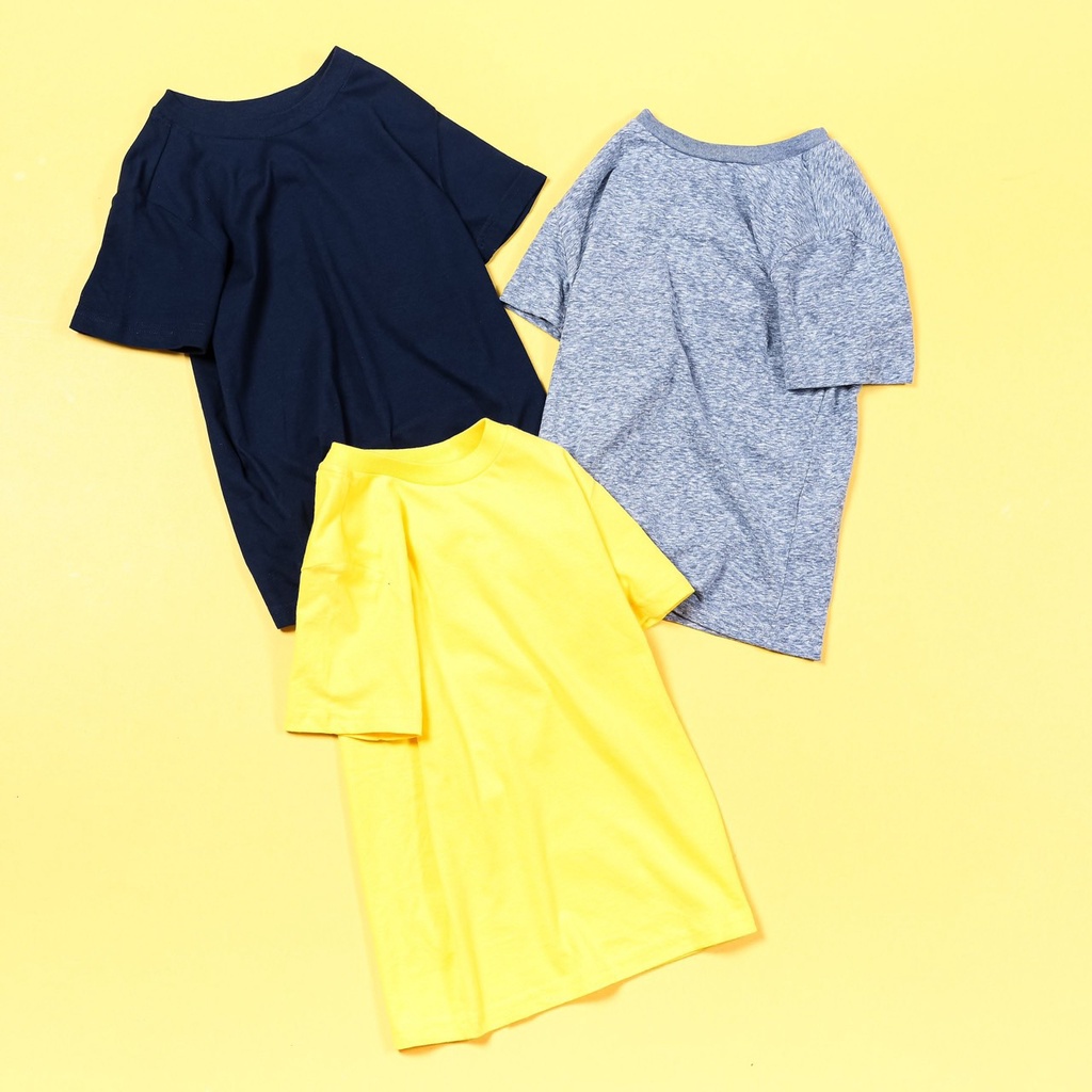 Áo thun bé trai size đại xuất dư 25-50kg áo phông trơn bé trai - ATGD