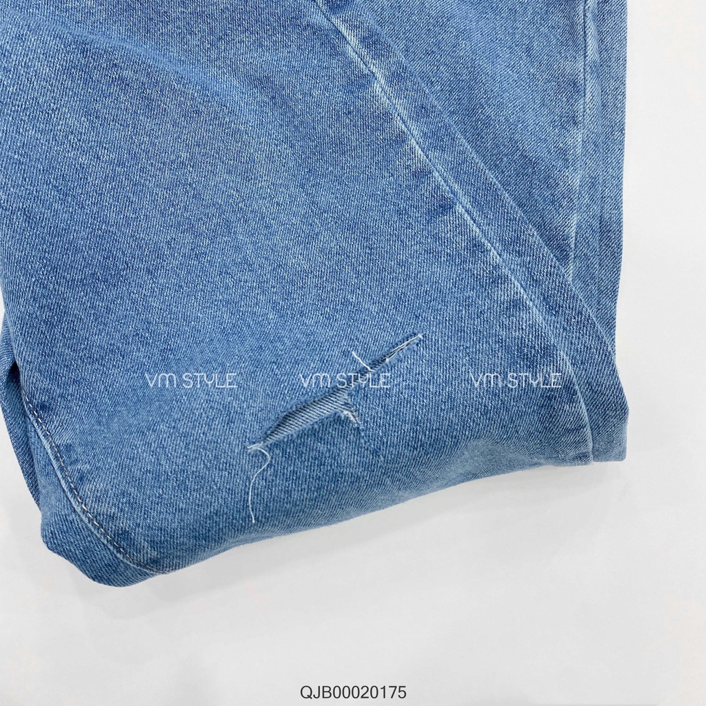 Quần jean baggy nữ VMSTYLE cắt đùi lai thường  36 QJB00020