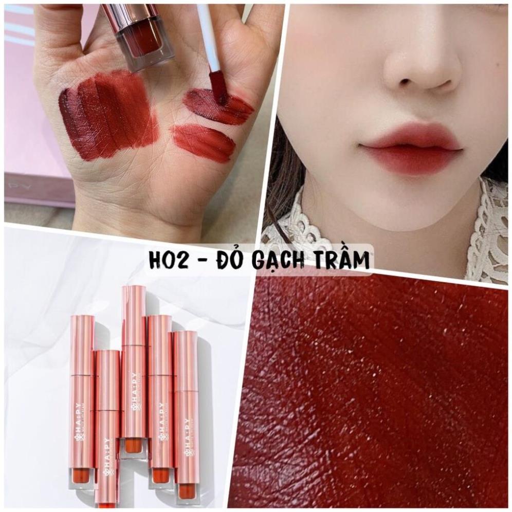 [Chính hãng] Son Happy Matte Lipcream Siêu Lì Kháng Nước Không Trôi - Son Kem Lâu Trôi Siêu Lì Hapy *