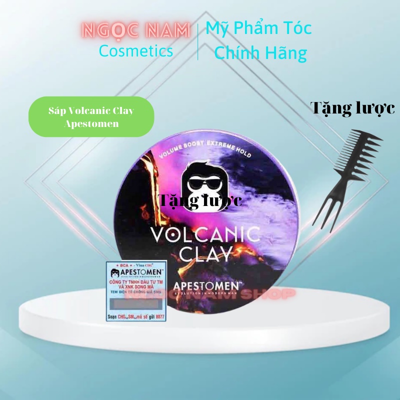 Sáp Vuốt Tóc Nam Volcanic Clay - Hộp 85g
