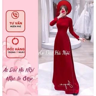 Áo dài lụa Tây thi kết ngọc cao cấp, sang trọng - Áo Dài Hà Nội