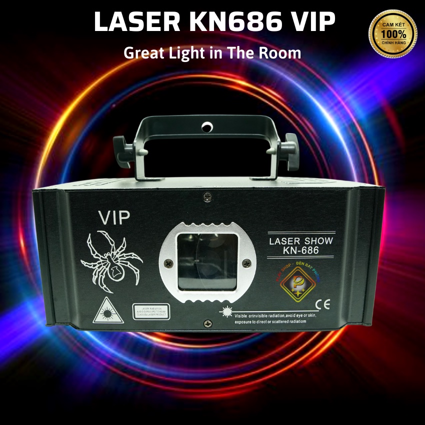 Đèn Laser KN686 Bay Phòng Chiếu Hình 15D Hiệu Ứng 1600 Cảnh Đẳng Cấp Đèn Bay