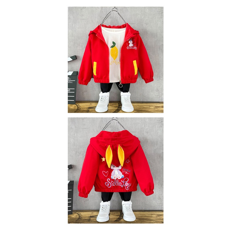 Planet Áo Khoác Thể Thao In Hình StellaLou Hoạt Hình Giữ Ấm Mùa Đông Dành Cho Bé Gái