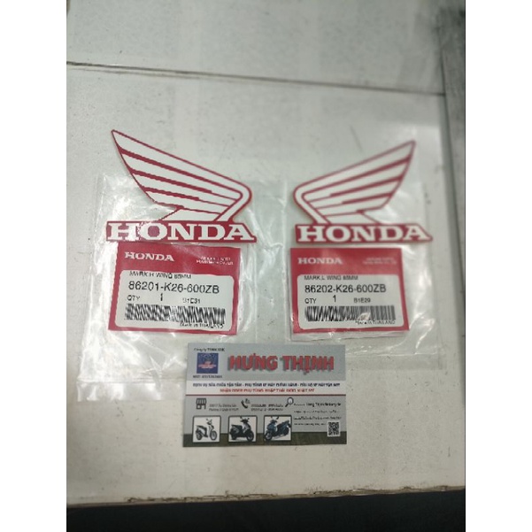 Tem cánh chim Honda màu đỏ