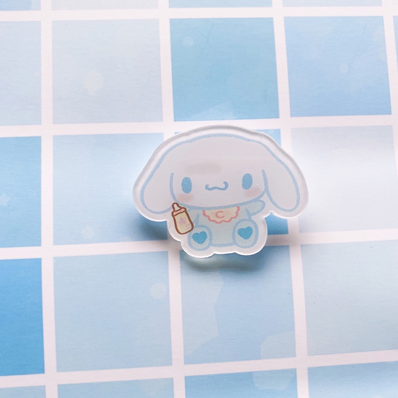 Ghim Cài Túi Xách Bằng Acrylic Họa Tiết Hoạt Hình Dễ Thương