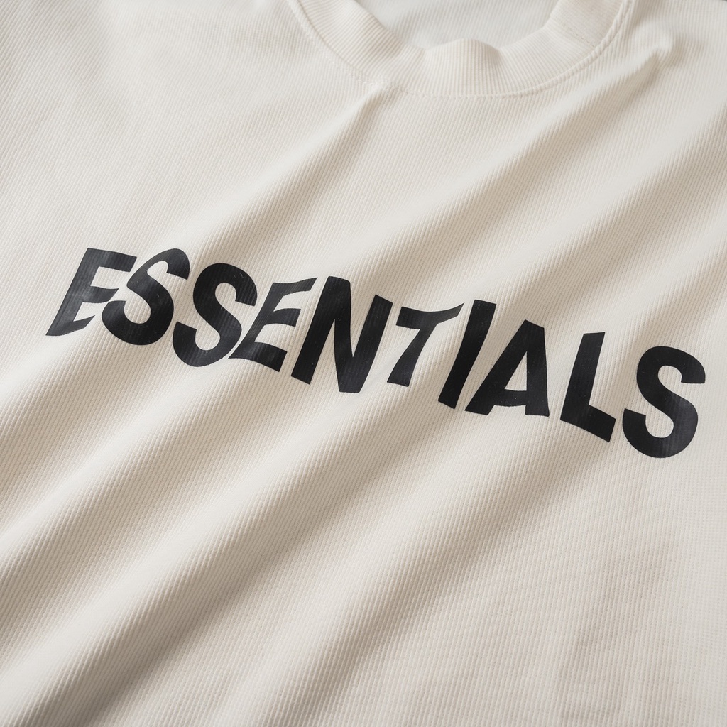 Bộ Thể Thao Nam Cổ Tròn ESSENTAILL Be Cao Cấp, Chất BOZIP Vân 100% Cotton Thấm Hút