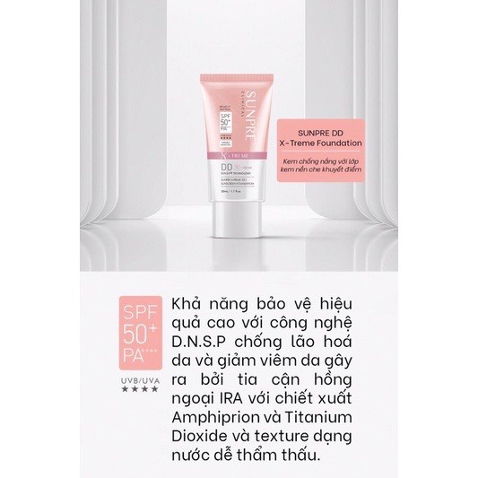 Kem Chống Nắng Mona Frema Sunpre DD/Sunpre AA SPF 50+/PA ++++