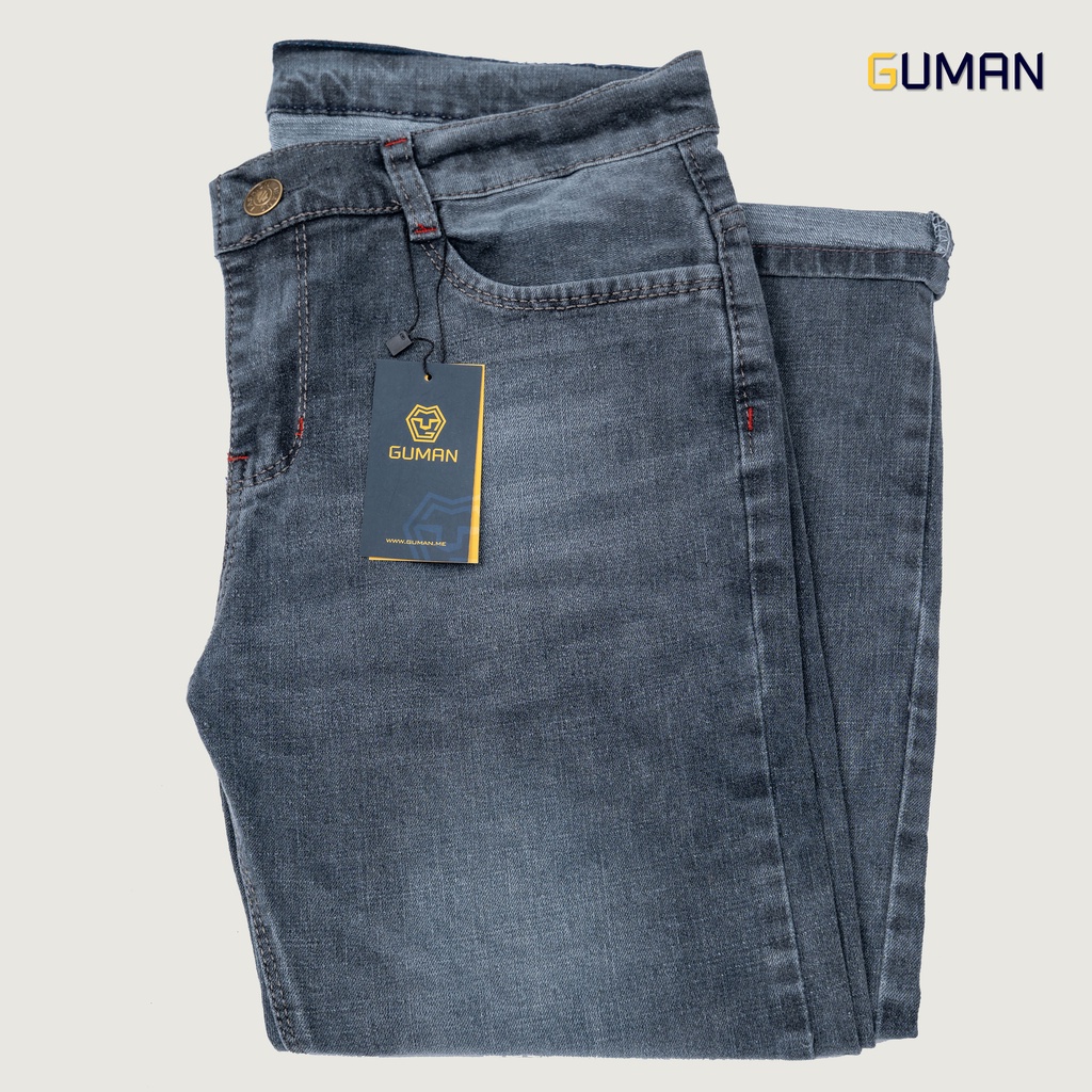 Quần Jean Ryder, Phom Slim Fit, Màu Xám GLJ10 GUMAN