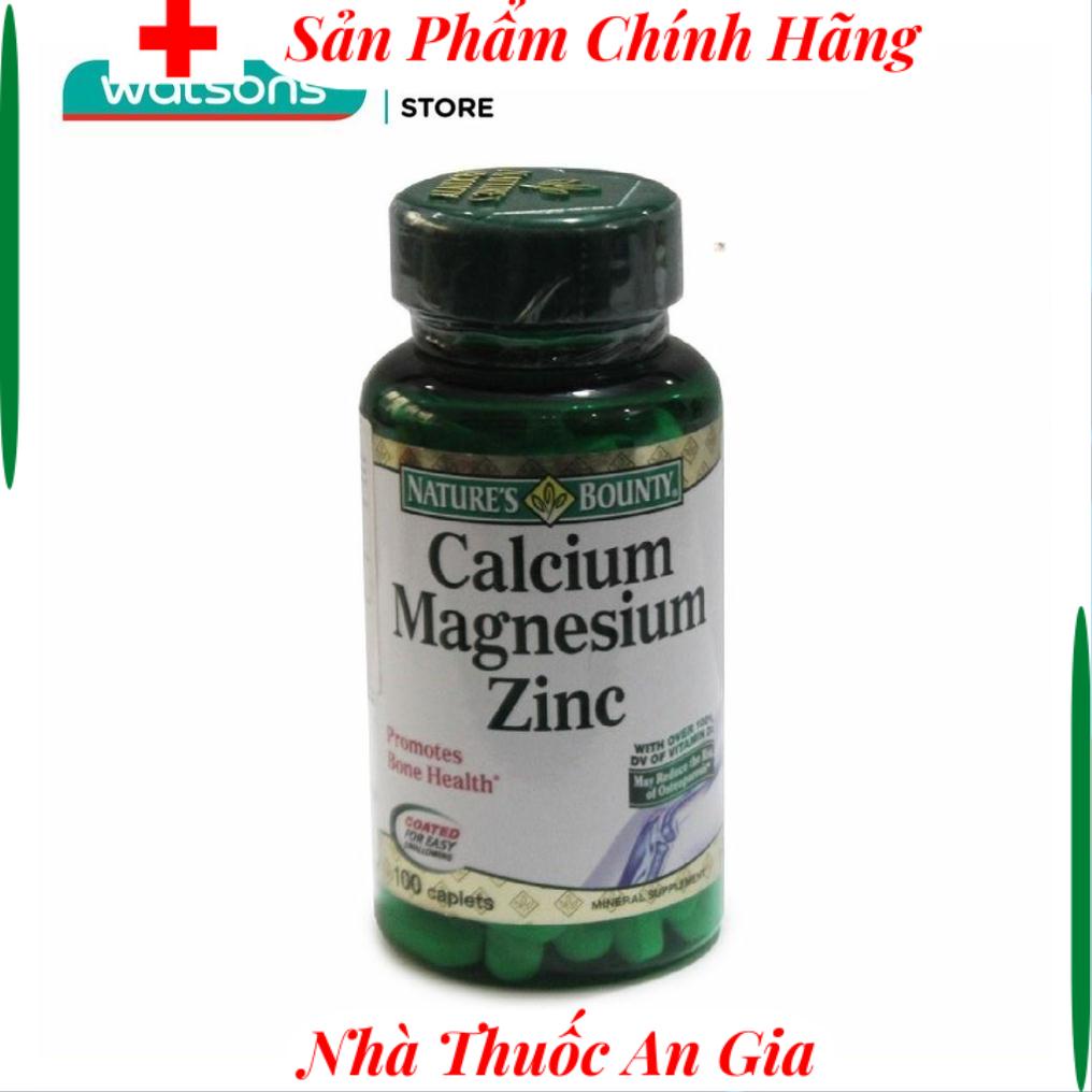 Viên Uống Bảo Vệ Sức Khỏe Nature's Bounty Calcium Magnesium Zinc 100 Viên .