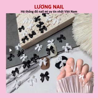 Túi nơ mix đen trắng nơ tiểu thư