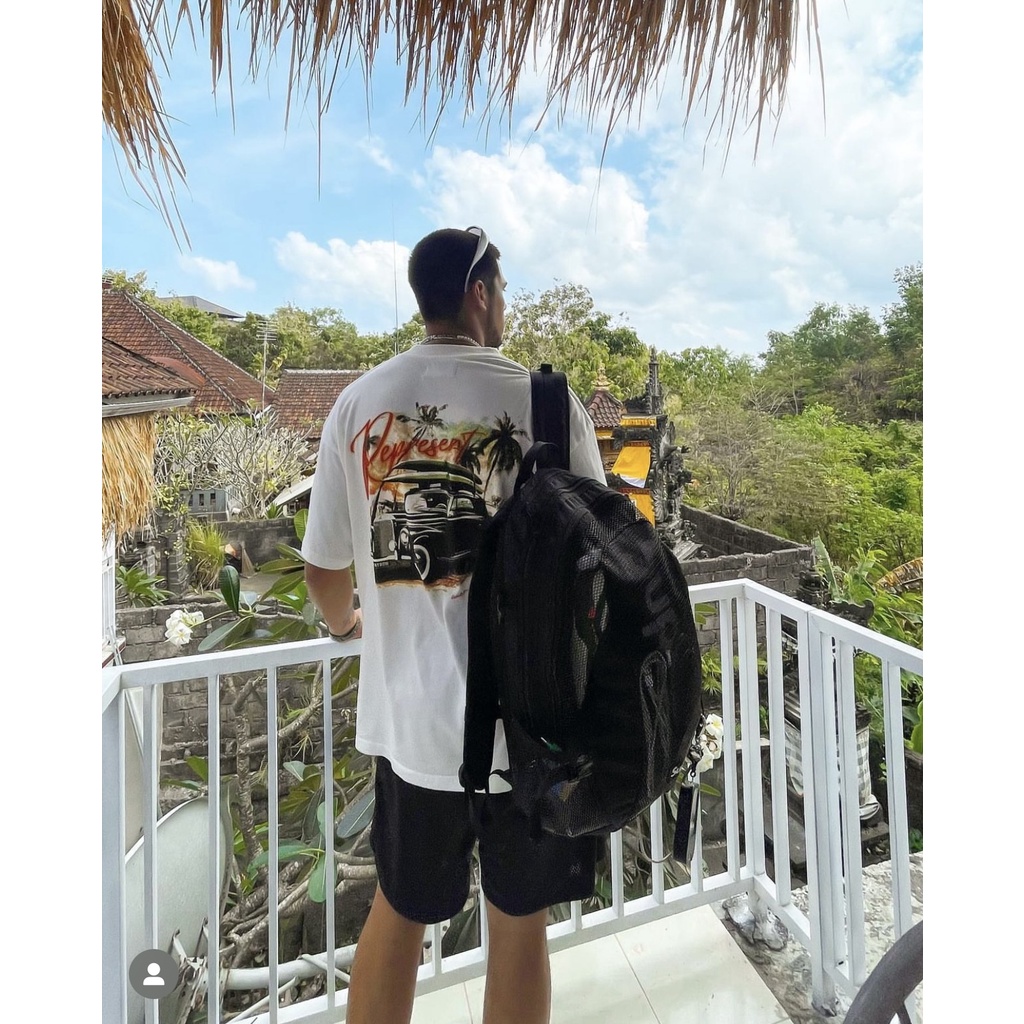 REPRESENT High Street Fashion California Limited Coconut Tree Classic Car Couple Casual Short Sleeve T-Shirt