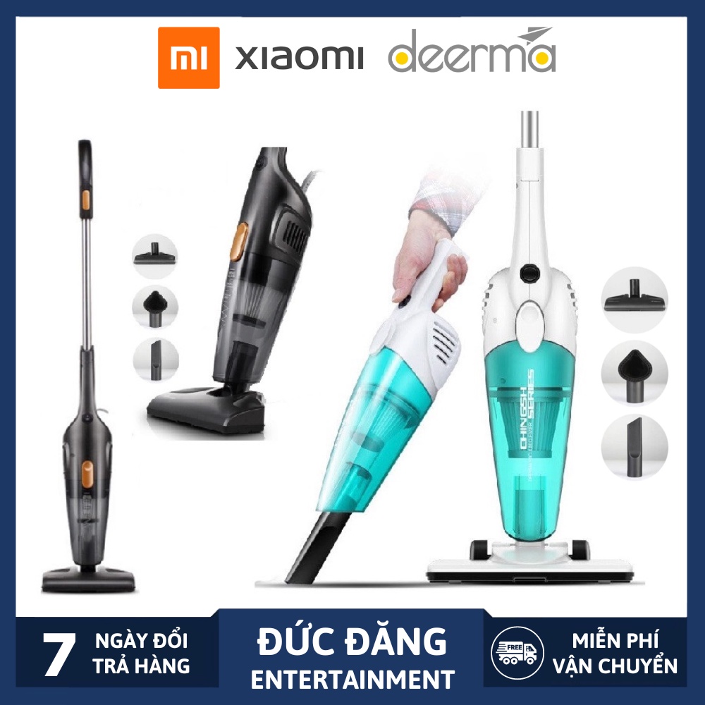 Máy Hút Bụi Cầm Tay Xiaomi Deerma DX118C/DX115C, Lưc Hút 12000Pa, Công Suất 400W, Hút Nệm, Đệm, Sàn, Lông Thú Cưng