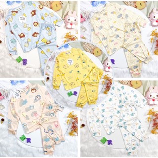 [8-19kg] Bộ dài tay THUN LẠNH MinkyMom, set đồ ngủ đáng yêu cho bé trai, bé gái mặc ở nhà - Riokids DT1
