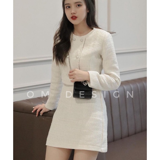 Sét dạ tweed hàng thiết kế