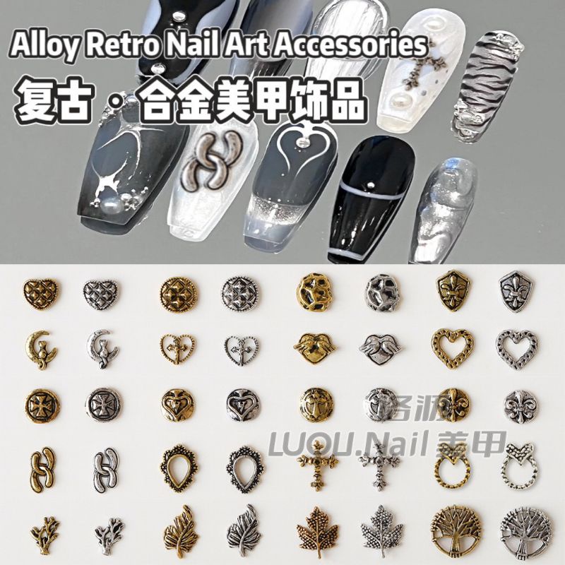 Charm gắn móng tay,trang trí móng tay loại thỏ,tim,gấu,hoa 5 cánh