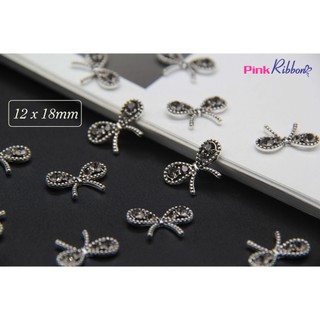 [1 cái] Charm Nơ đá ghi vuông/tròn phụ kiện thời trang, gắn lên phụ kiện tóc, làm phụ kiện nơ bờm kẹp tóc, DIY, handmade
