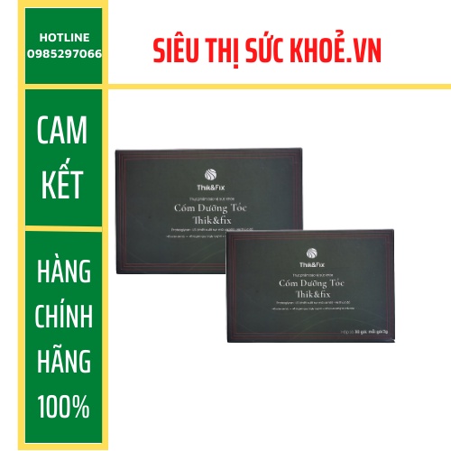 🍀 Cốm uống kích thích mọc tóc THIK&FIX - Bổ huyết, giảm rụng tóc, dưỡng tóc chắc khỏe