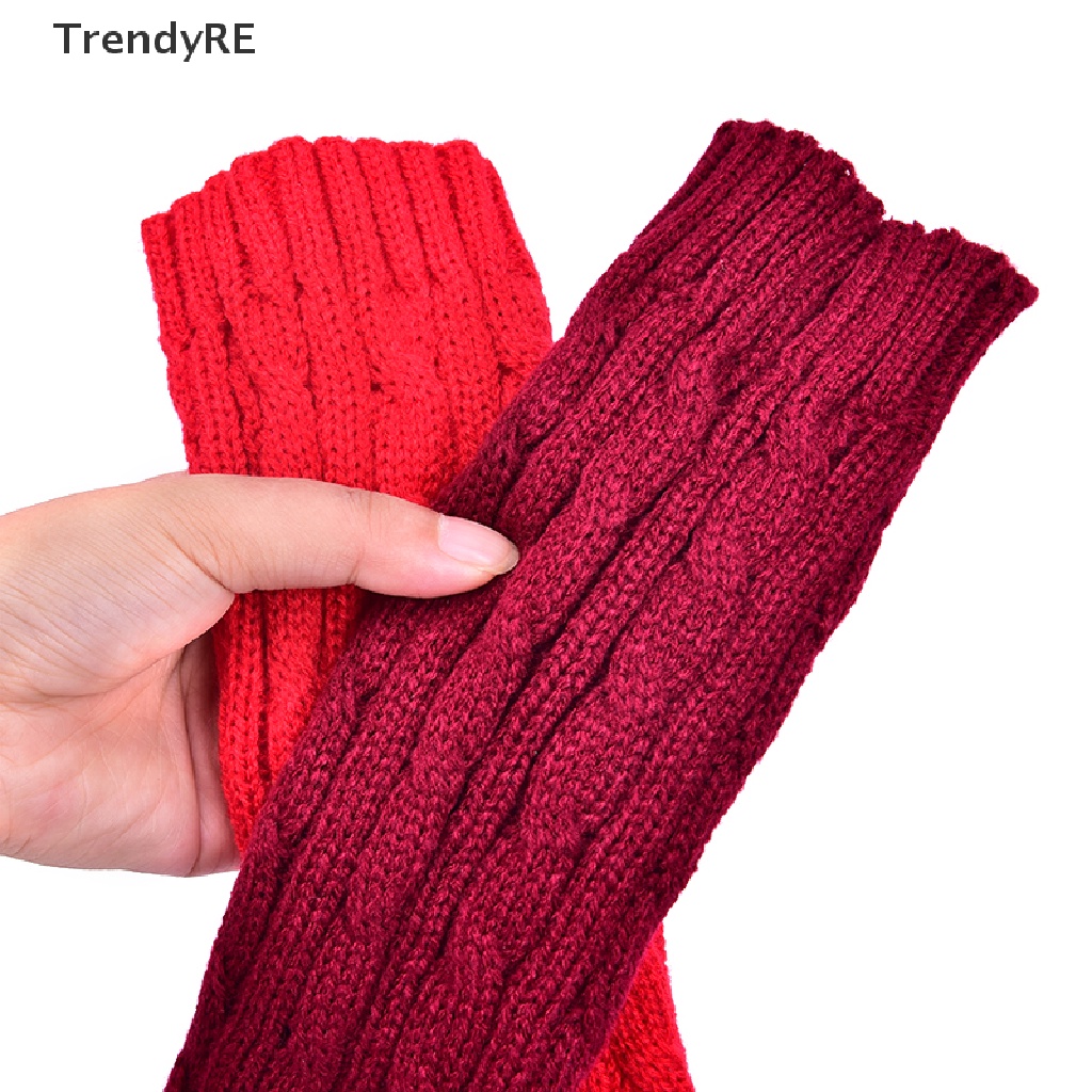 Găng Tay Len Dài Hở Ngón Thời Trang Nữ Tính