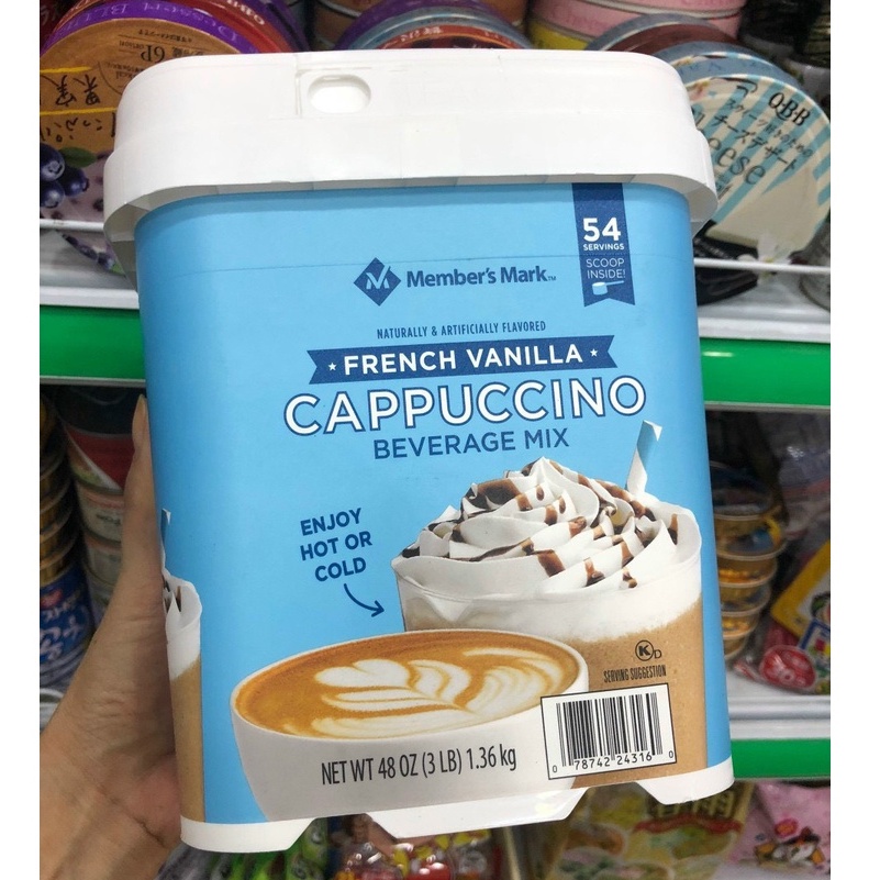 Cà phê Cappuccino French Vanilla Mark Member's 1.36kg