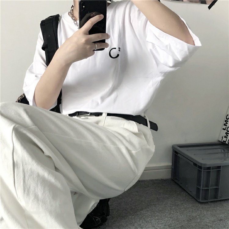 Áo thun tay lỡ CRAW phông unisex nam nữ vải coton mềm mịn, co dãn Oversize form rộng - 0048