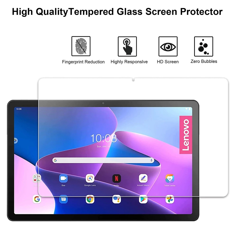 Kính Cường Lực 9H Bảo Vệ Màn Hình Máy Tính Bảng Lenovo Tab M10 Plus 3rd Gen 3 10.6 2022 128FU 128XC 125F