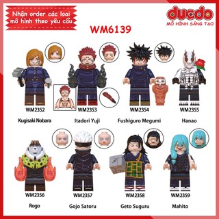 Minifigures nhân vật Anime Chú Thuật Hồi Chiến Jujutsu Kaisen - Đồ chơi Lắp ghép Xếp hình Mini Mô hình WM WM6139