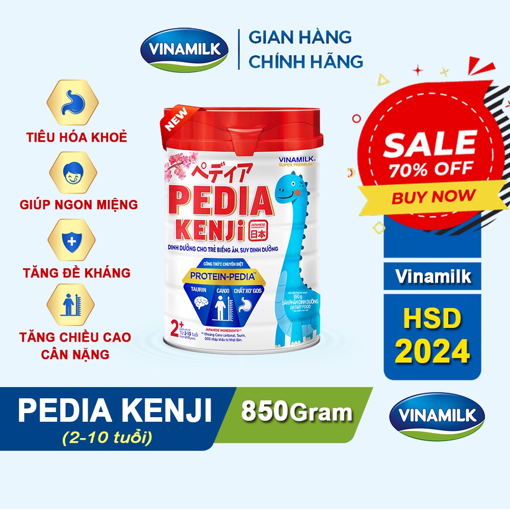 Sữa bột Pedia Kenji 2+ (2-10 tuổi) - Giải pháp chuyên biệt từ Nhật Bản cho trẻ biếng ăn, suy dinh dưỡng