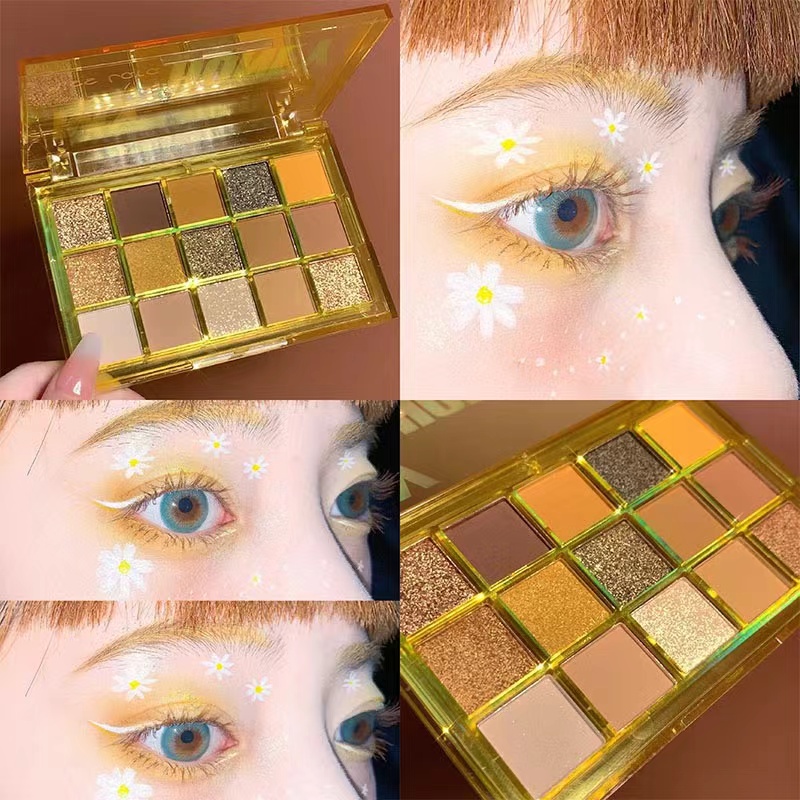 Bảng Phấn Mắt 15 Màu Sắc Macaron Trang Điểm Hóa Trang Nàng Tiên Cá