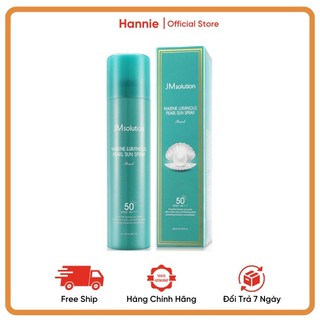 Xịt chống nắng jm solution màu xanh 180ml hàn quốc - hannie store