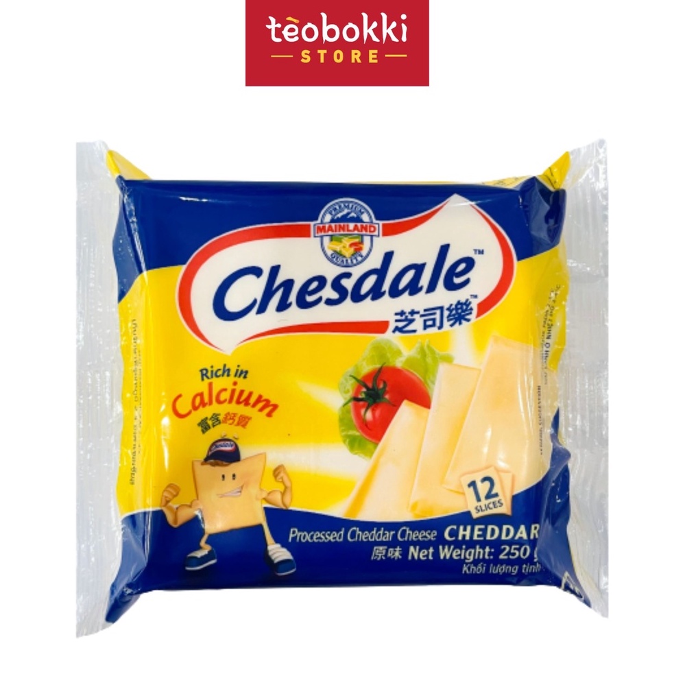 Phô mai lát cheddar Chesdale 250g