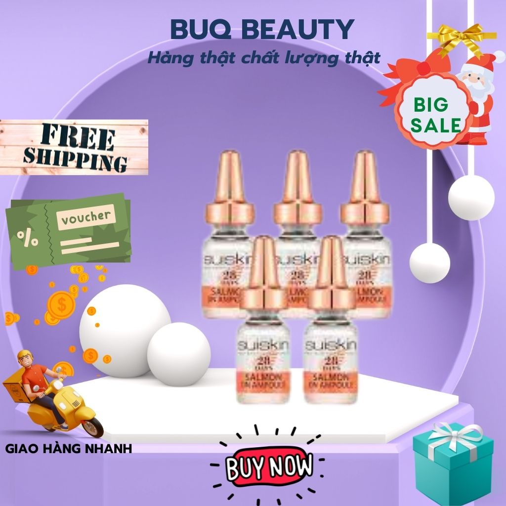 Set Serum Tế Bào Gốc DNA Suiskin Cá Hồi - suiskin salmon dn ampoule 28 days Chính Hãng Hàn Quốc