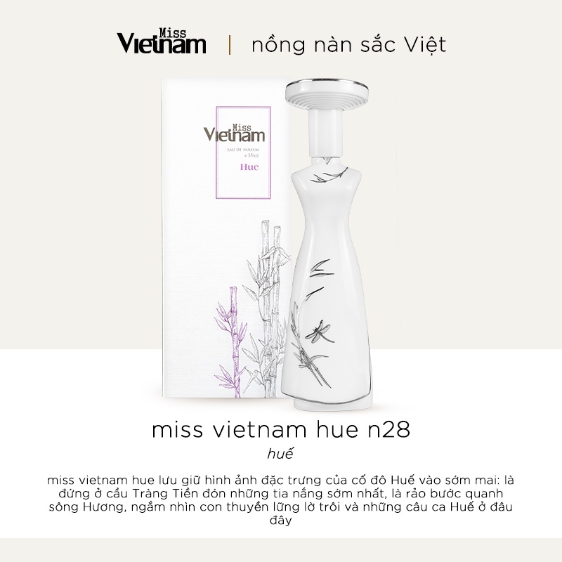 Nước Hoa Nữ Miss Việt Nam Hộp Sứ Trắng 35ml