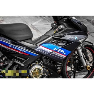 Tem rời exciter 150 đen xanh hp4